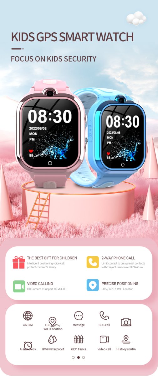 NBX DF97 Kids Smart Watch - Shenzhen NBX Technology Co.,Ltd - Kids Smart Watch - DF97 Kids GPS Smartwatch main functions