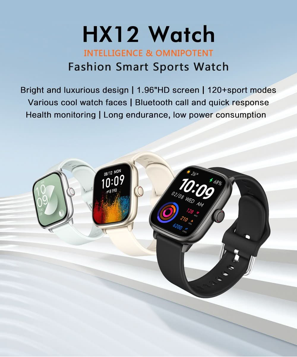 NBX HX12 1.95 Inch Bluetooth Sport Watch-Shenzhen NBX Technology Co.,Ltd--nbxstore--AMOLED-Android-apple smart watch-Funost