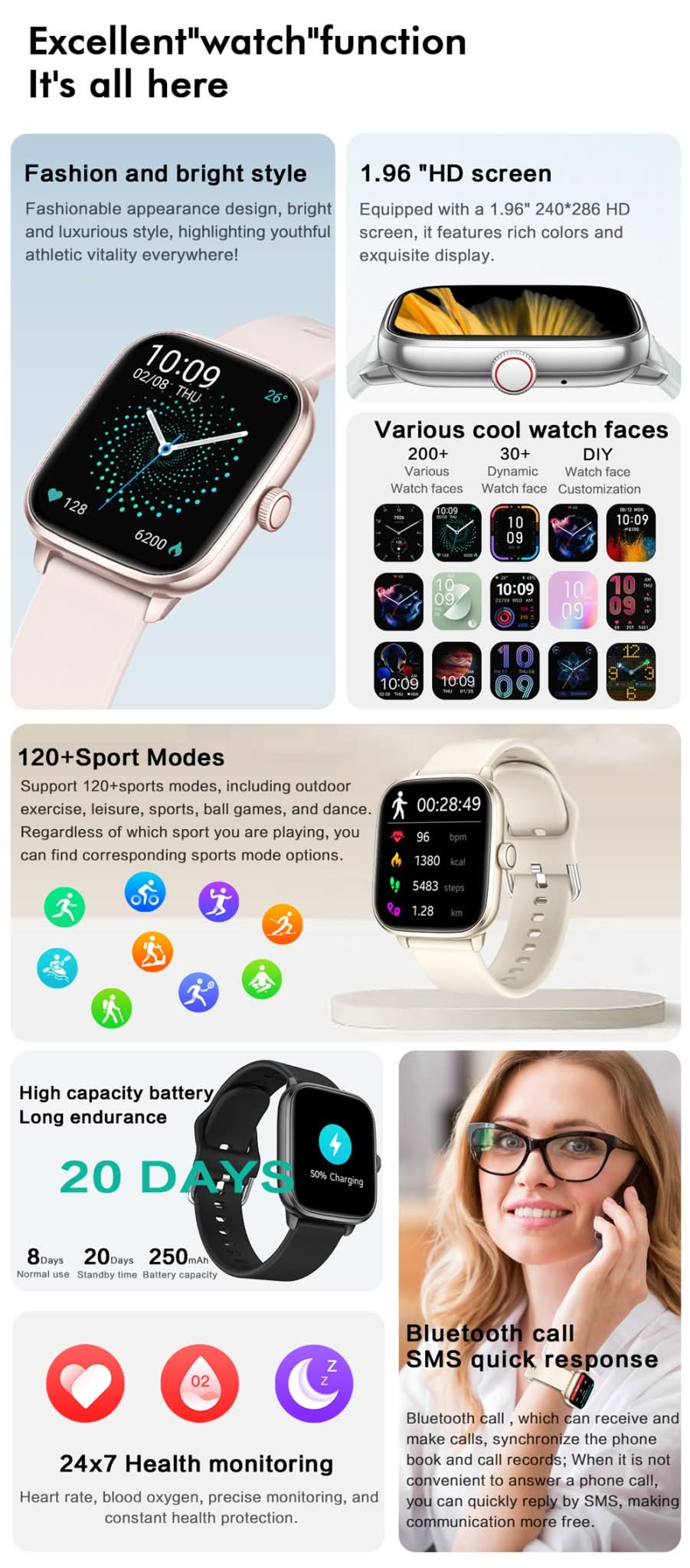 NBX HX12 1.95 Inch Bluetooth Sport Watch-Shenzhen NBX Technology Co.,Ltd--nbxstore--AMOLED-Android-apple smart watch-Funost