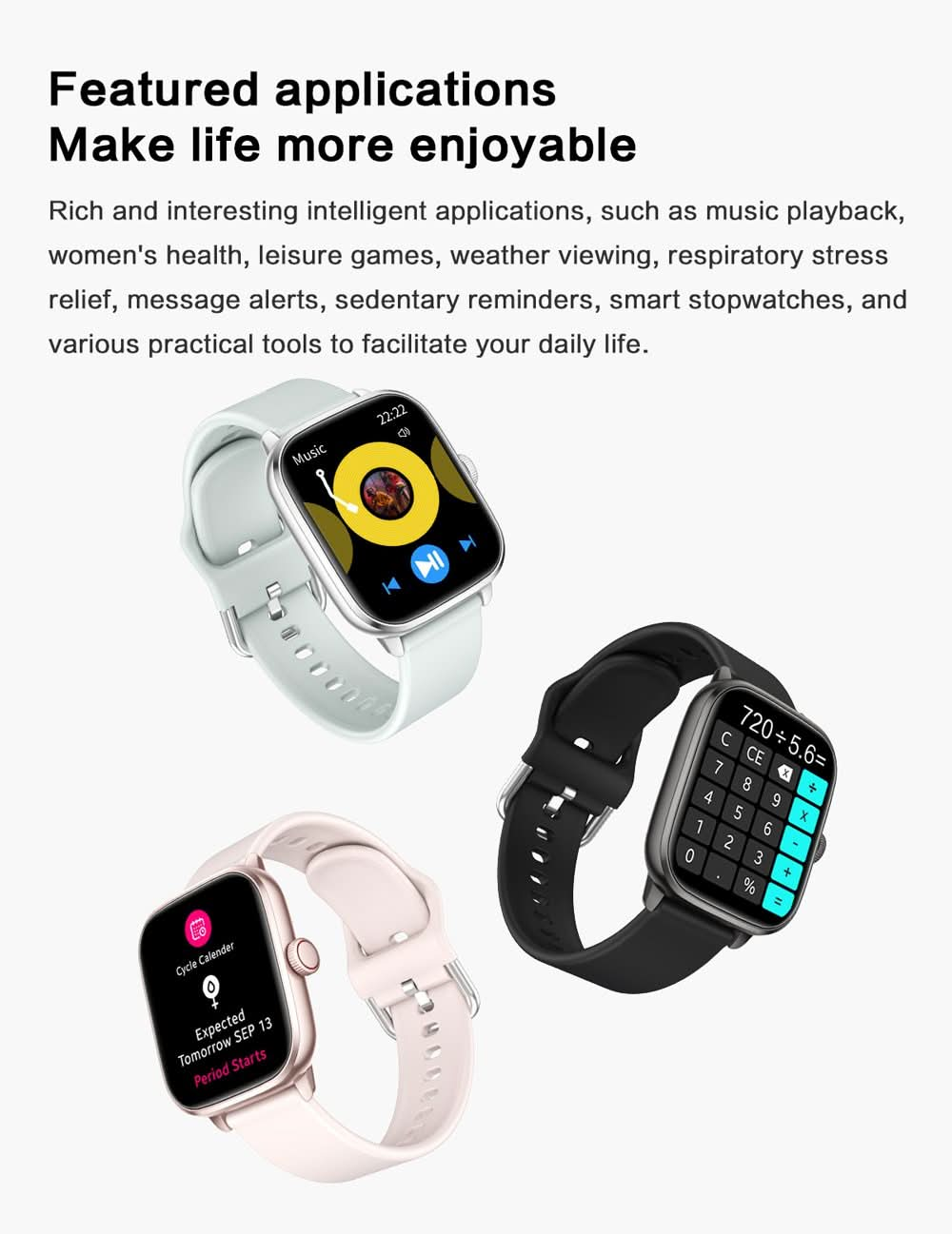 NBX HX12 Unisex Sports Smart Watch-Shenzhen NBX Technology Co.,Ltd--nbxstore--AMOLED-Android-apple smart watch-Smart Watch