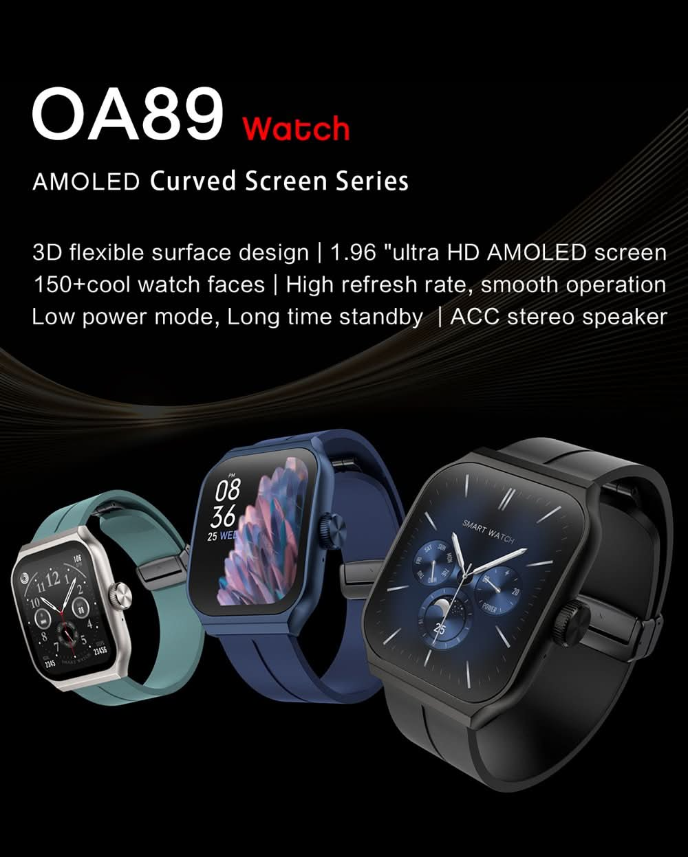 NBX OA89-Shenzhen NBX Technology Co.,Ltd---AMOLED-Android-apple smart watch-智能手表-best smartwatch 2024-apple smartwatch