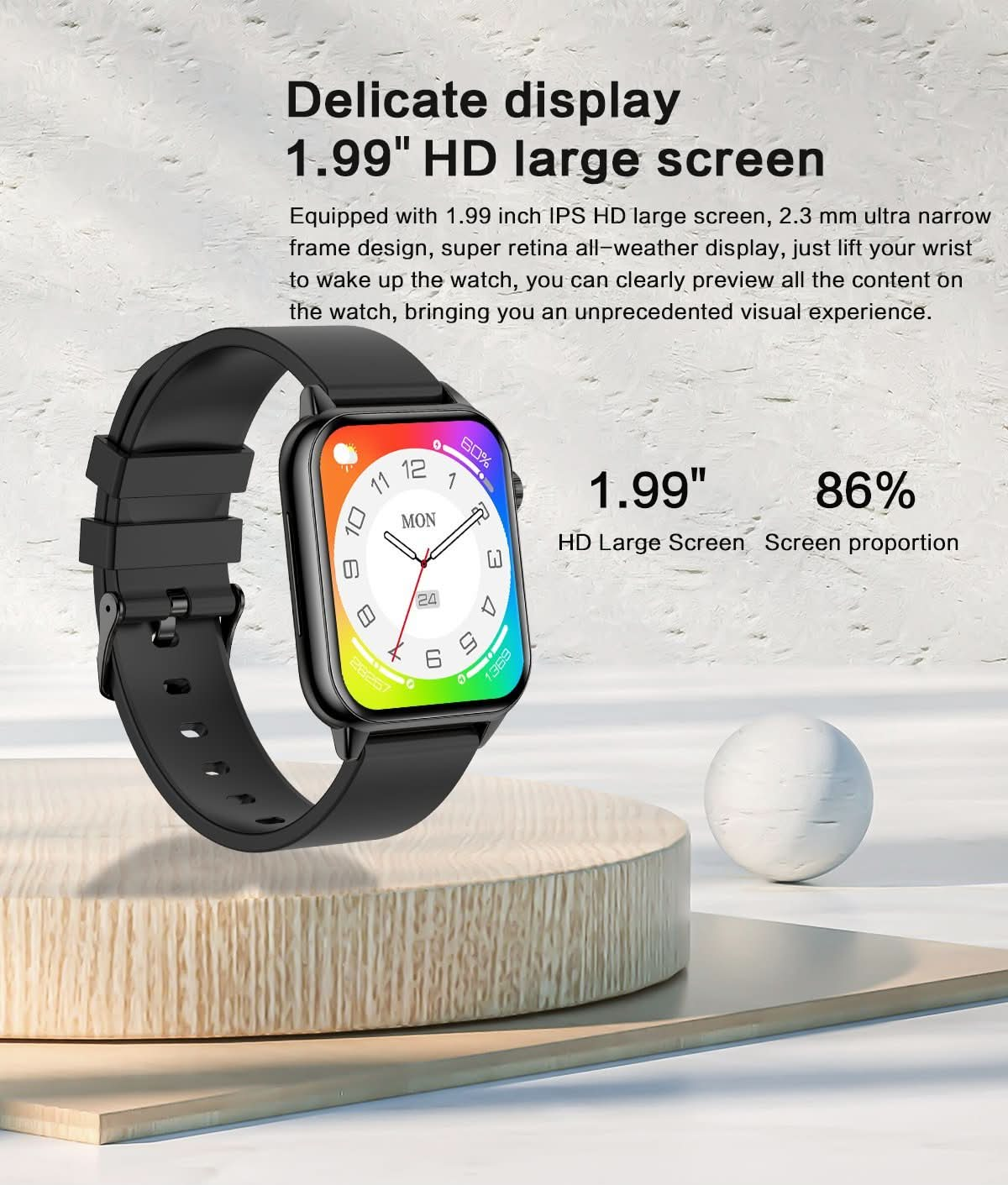 NBX T95 1.99"HD Large Screen Ultra-thin Metal Body Smart Watch--nbxstore--AMOLED-Android-apple smart watch-Smart Watch