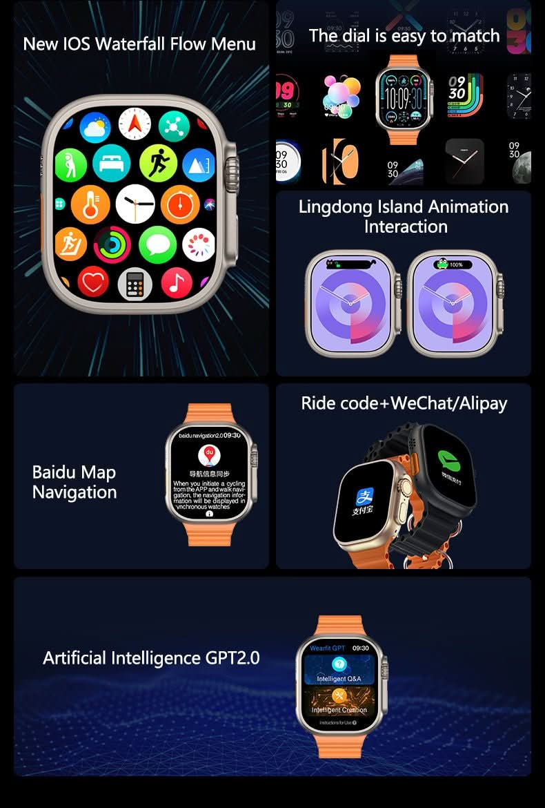 NBX V9 Ultra2 AI Smart Watch-Shenzhen NBX Technology Co.,Ltd--nbxstore--apple smart watch-best smart watch-IOS-Funost